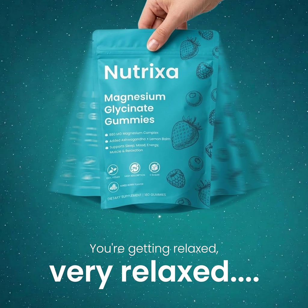Nutrixa Magnesium Glycinate Gummies 180 Count