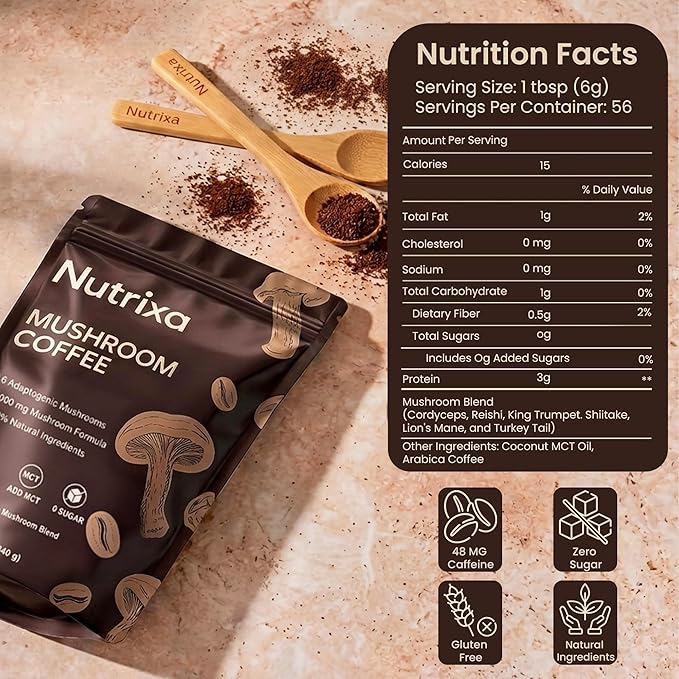 Nutrixa Mushroom Coffee Organic 340g