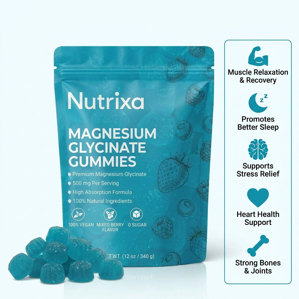 Nutrixa Magnesium Glycinate Gummies 180 Count